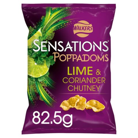 Walkers: Sensations Lime & Coriander Chutney Poppadoms