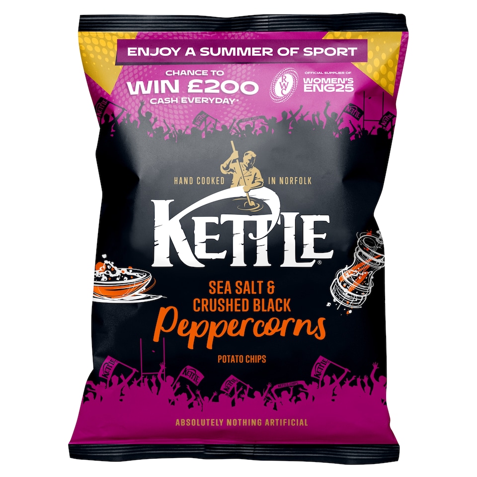 Kettle Chips: Sea Salt & Crushed Black Peppercorns