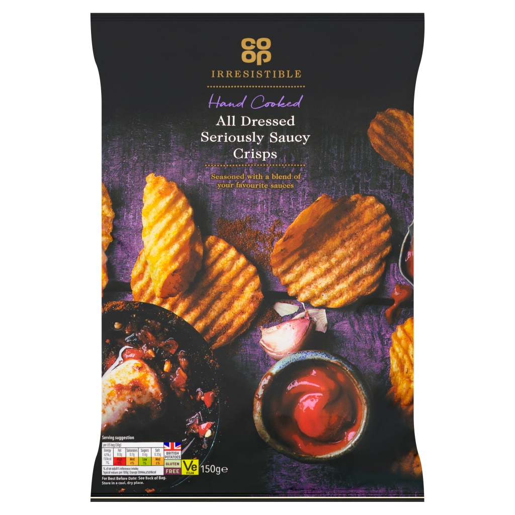 Co-op: Irresistible All Dressed Seriously Saucy Crisps