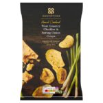 Co-op: Irresistible Hand Cooked Cheddar & Spring Onion Crisps