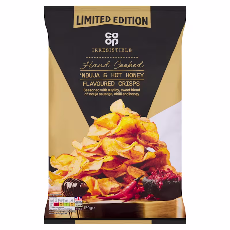 Co-op: Irresistible Hand Cooked Nduja & Hot Honey Crisps