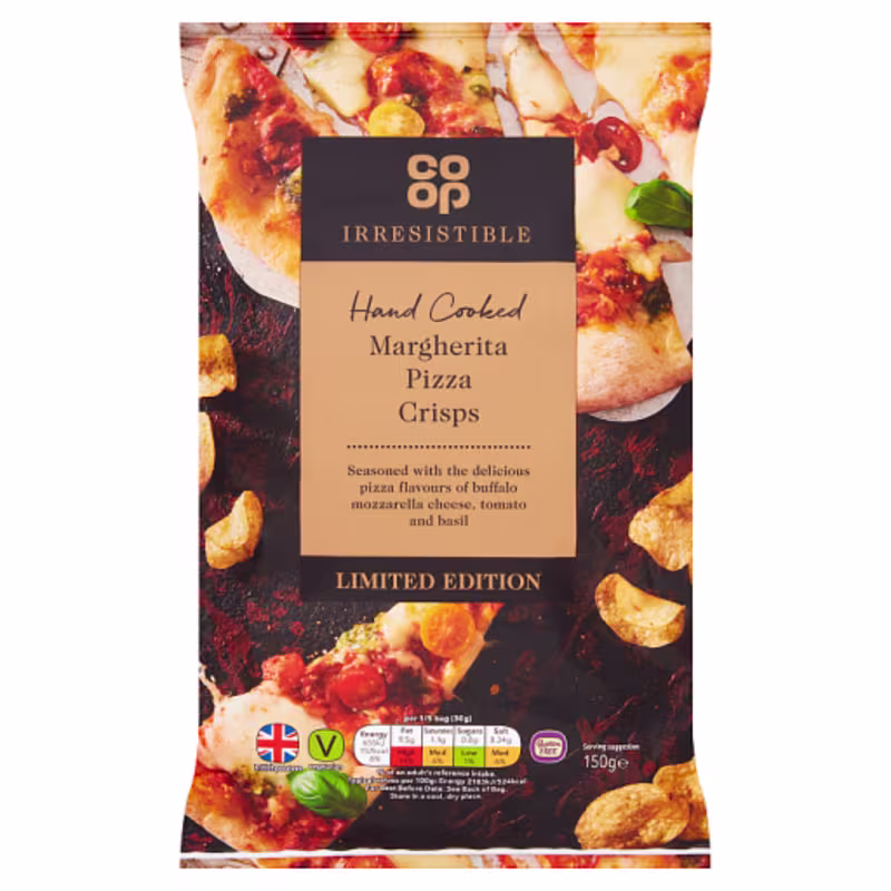 Co-op: Irresistible Margherita Pizza Crisps