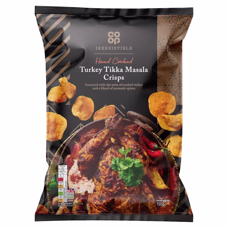 Co-op: Irresistible Turkey Tikka Crisps
