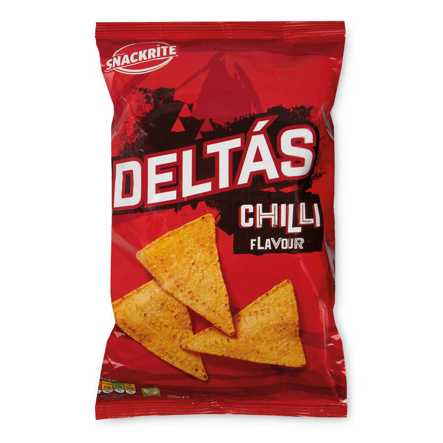 Aldi: Deltas Chilli Flavour Tortilla Chips