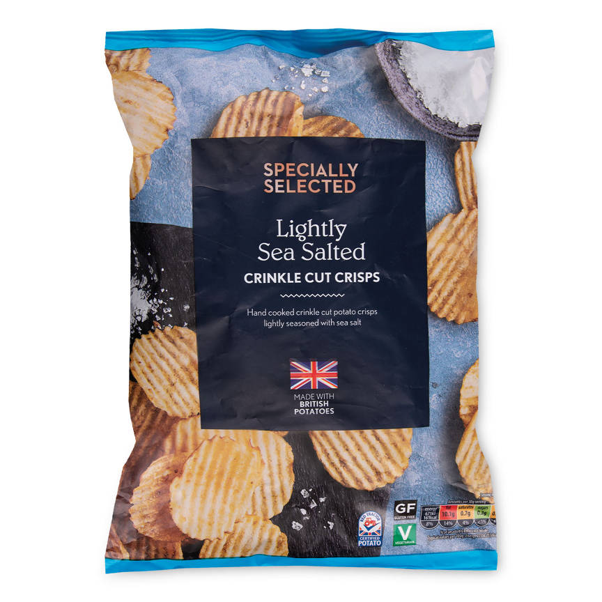 Aldi: Specially Selected Lightly Sea Salted Crinkle Cut Crisps