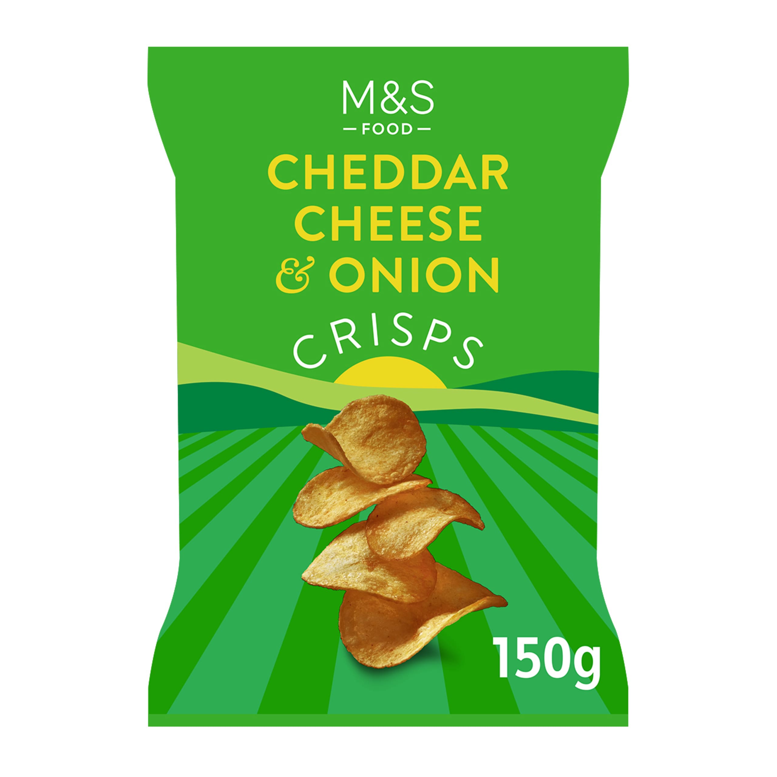 M&S: Cheddar Cheese and Onion Crisps