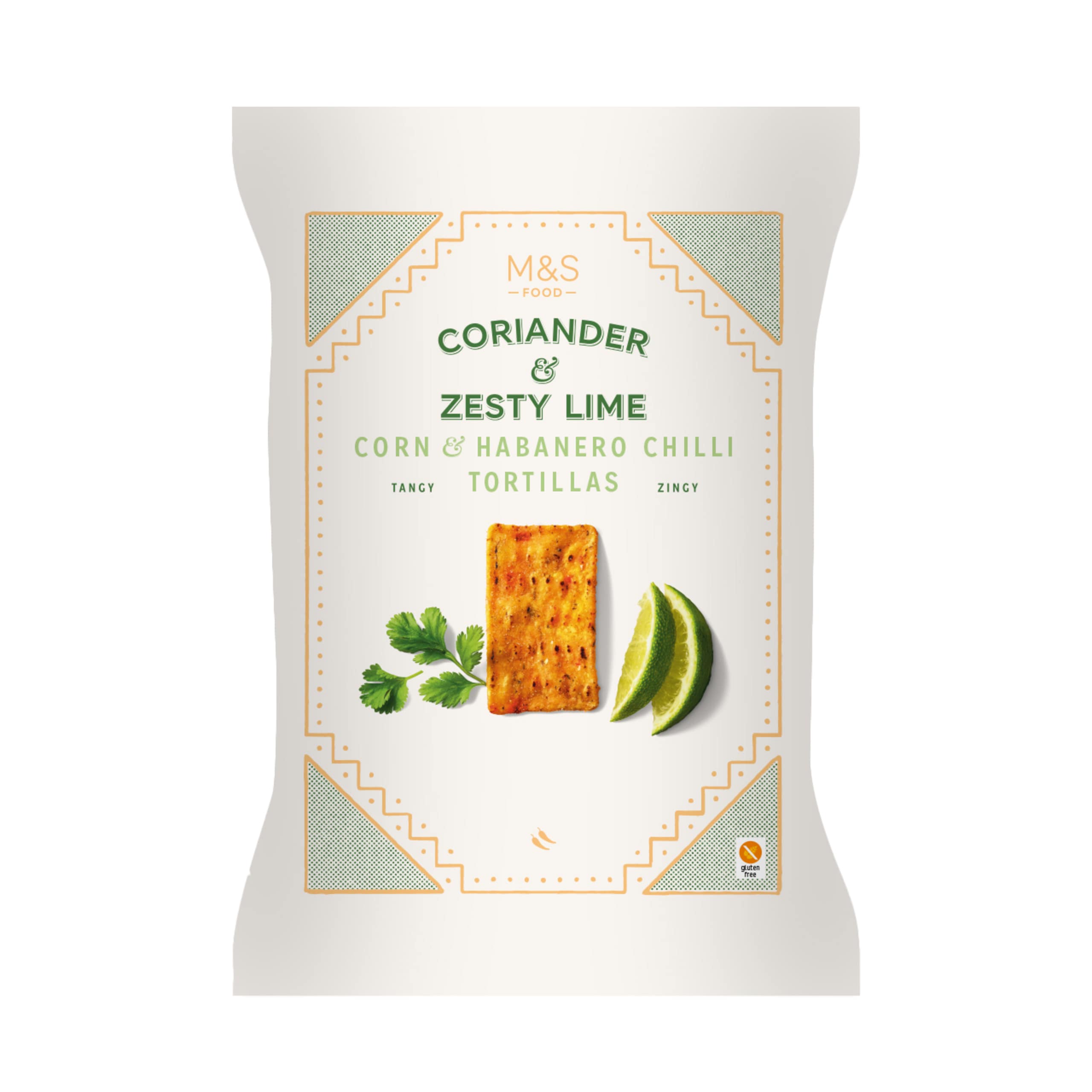 M&S: Coriander & Zesty Lime Corn and Habanero Chilli Tortillas