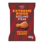 M&S: Extreme Ridge Sizzling Steak Crisps