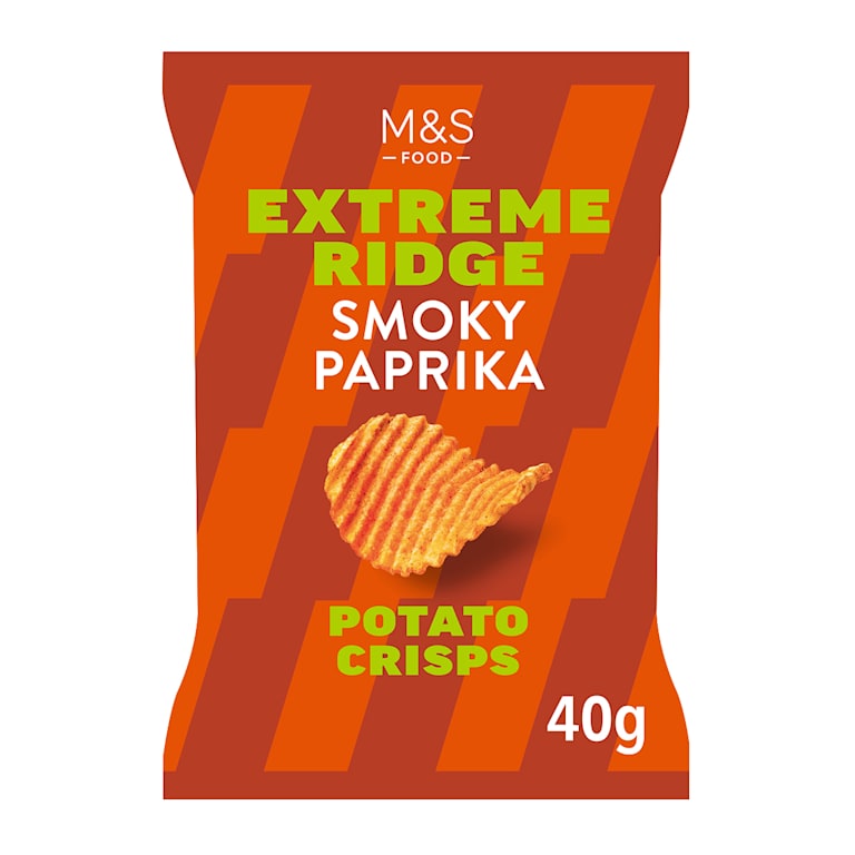 M&S: Extreme Ridge Smoky Paprika Crisps
