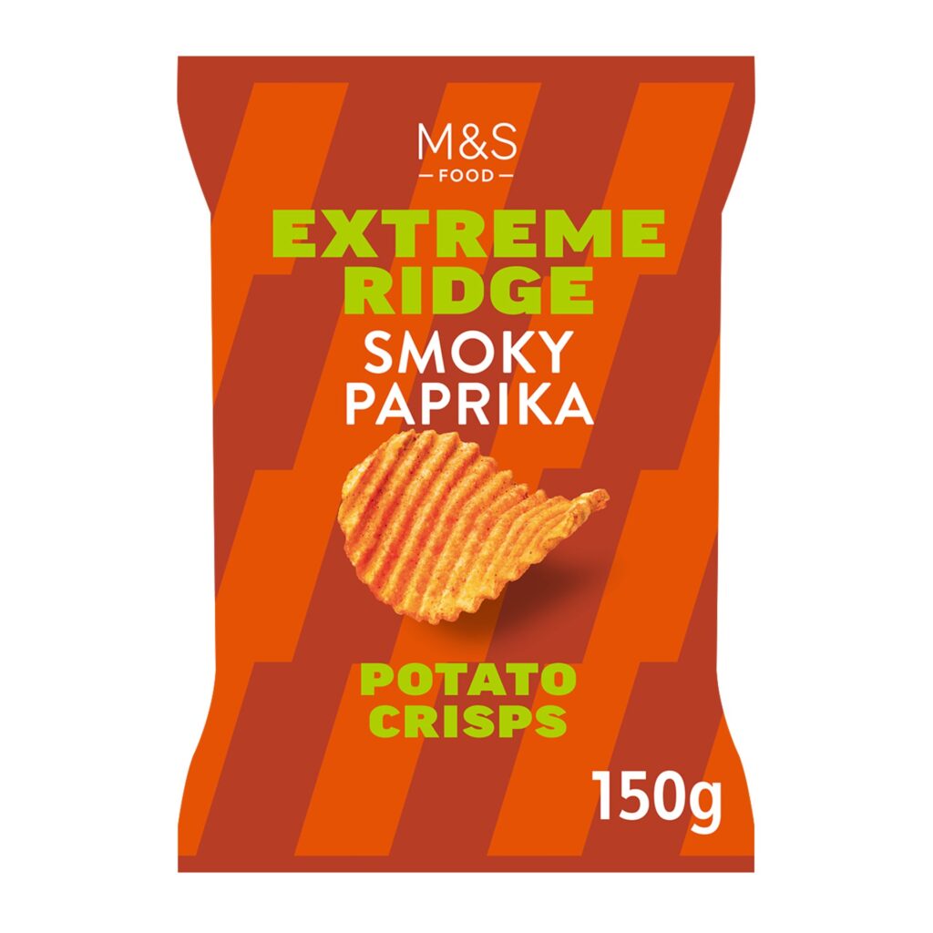M&S: Extreme Ridge Smoky Paprika Potato Crisps