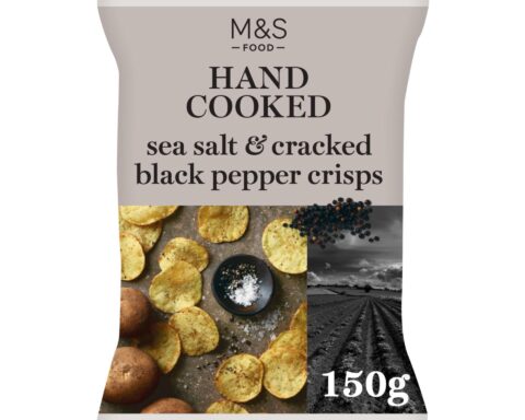 M&S: Hand Cooked Sea Salt & Cracked Black Pepper Crisps