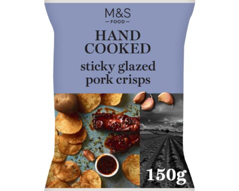 M&S: Hand Cooked Sticky Glazed Pork Crisps