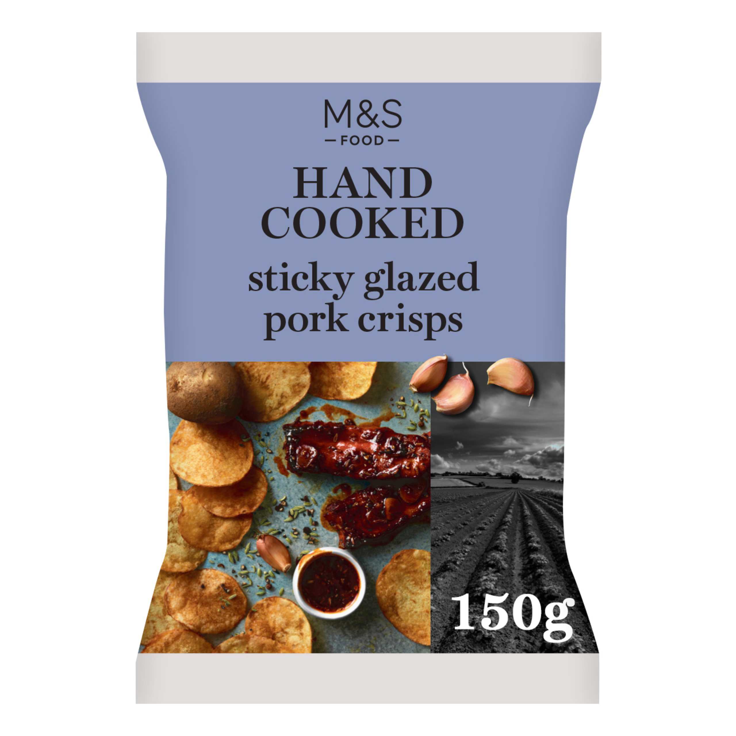 M&S: Hand Cooked Sticky Glazed Pork Crisps