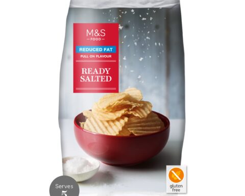 M&S: Reduced Fat Full On Flavour Ready Salted Crisps