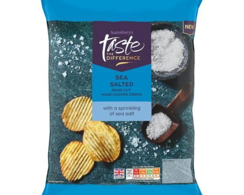 Sainsbury’s: Taste the Difference Sea Salted Ridge Cut Hand Cooked Crisps