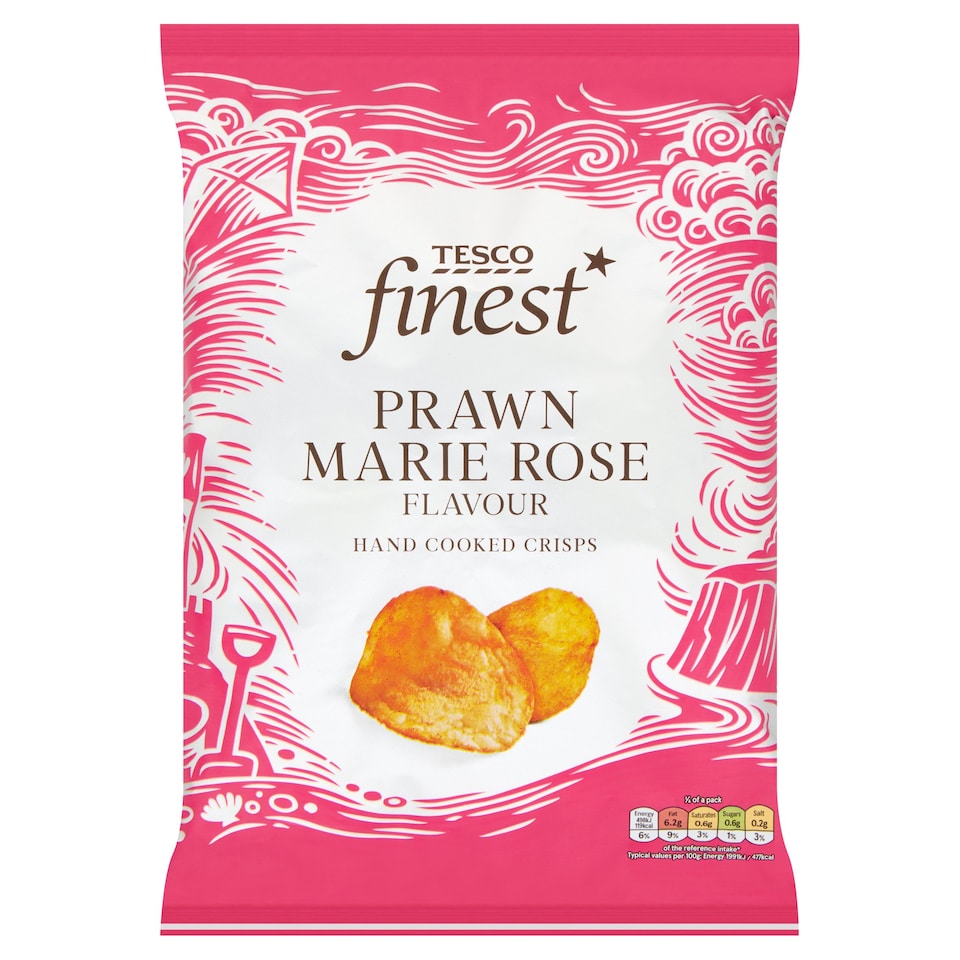 Tesco: Finest Prawn Marie Rose Crisps