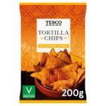 Tesco: Tortilla Chips - Nacho Cheese Flavour