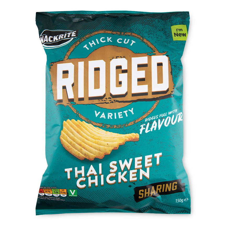 Aldi: Snackrite Thai Sweet Chicken Ridged Crisps
