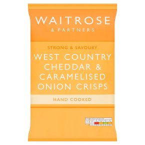 Waitrose: Cheddar & Caramelised Onion Crisps
