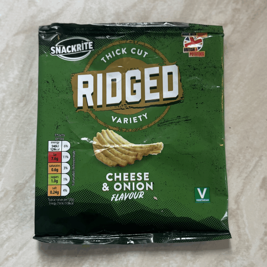 Aldi: Snackrite Ridged Cheese & Onion