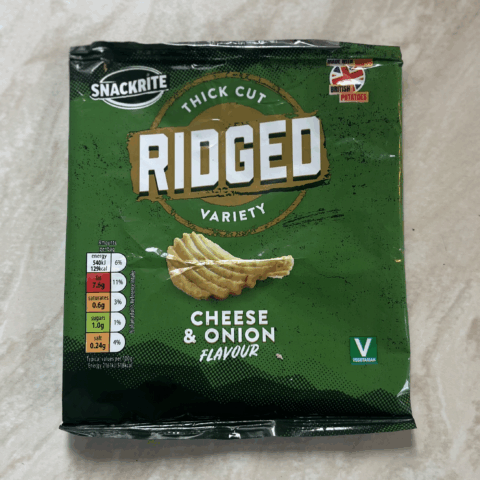 Aldi: Snackrite Ridged Cheese & Onion