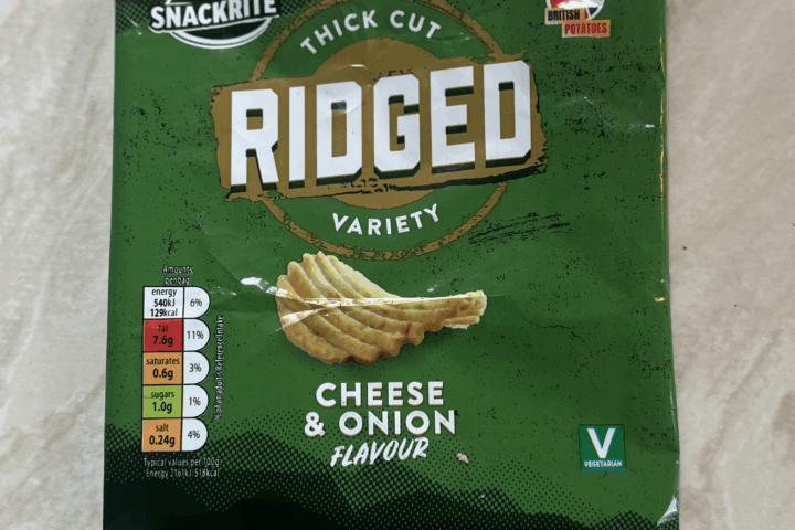 Aldi: Snackrite Ridged Cheese & Onion