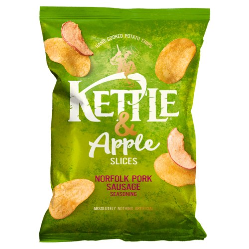 Kettle Chips: Apple Slices with Norfolk Pork Sausage Seasoning