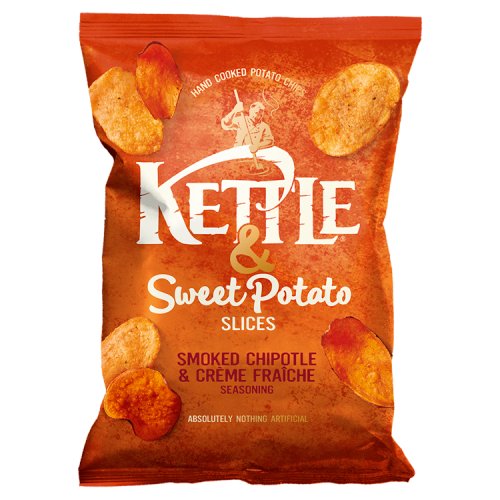 Kettle Chips: Sweet Potato Slices with Smoked Chipotle & Creme Fraíche Seasoning