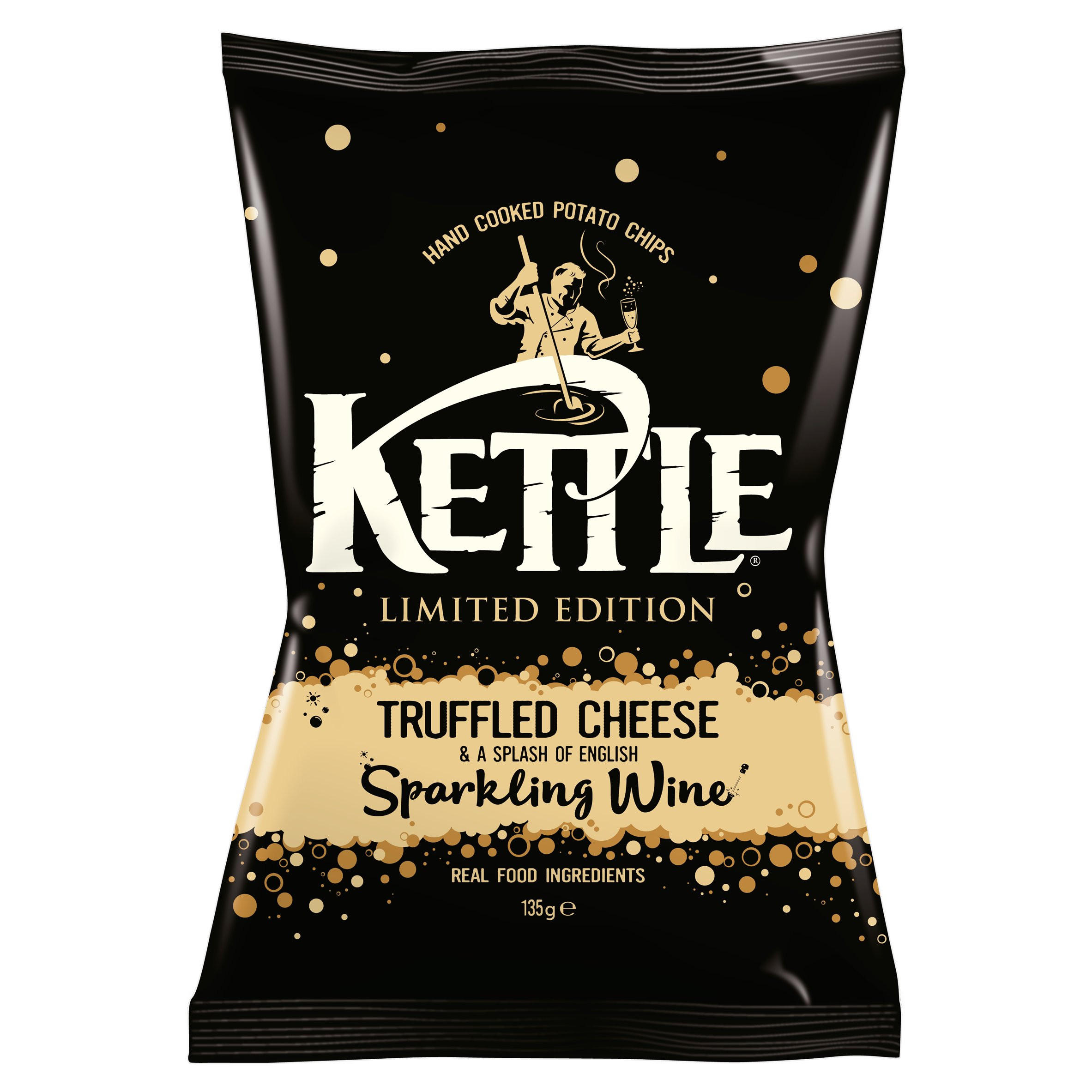 Kettle Chips: Limited Edition Truffled Cheese & a Splash of English Sparkling Wine