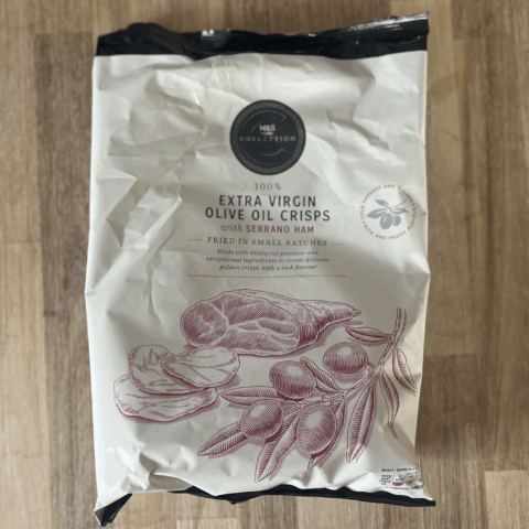 M&S: Collection Extra Virgin Olive Oil Serrano Ham Crisps