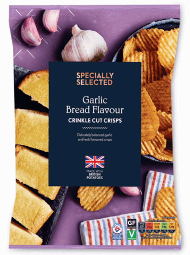 Aldi: Specially Selected Garlic Bread Handcooked Crisps